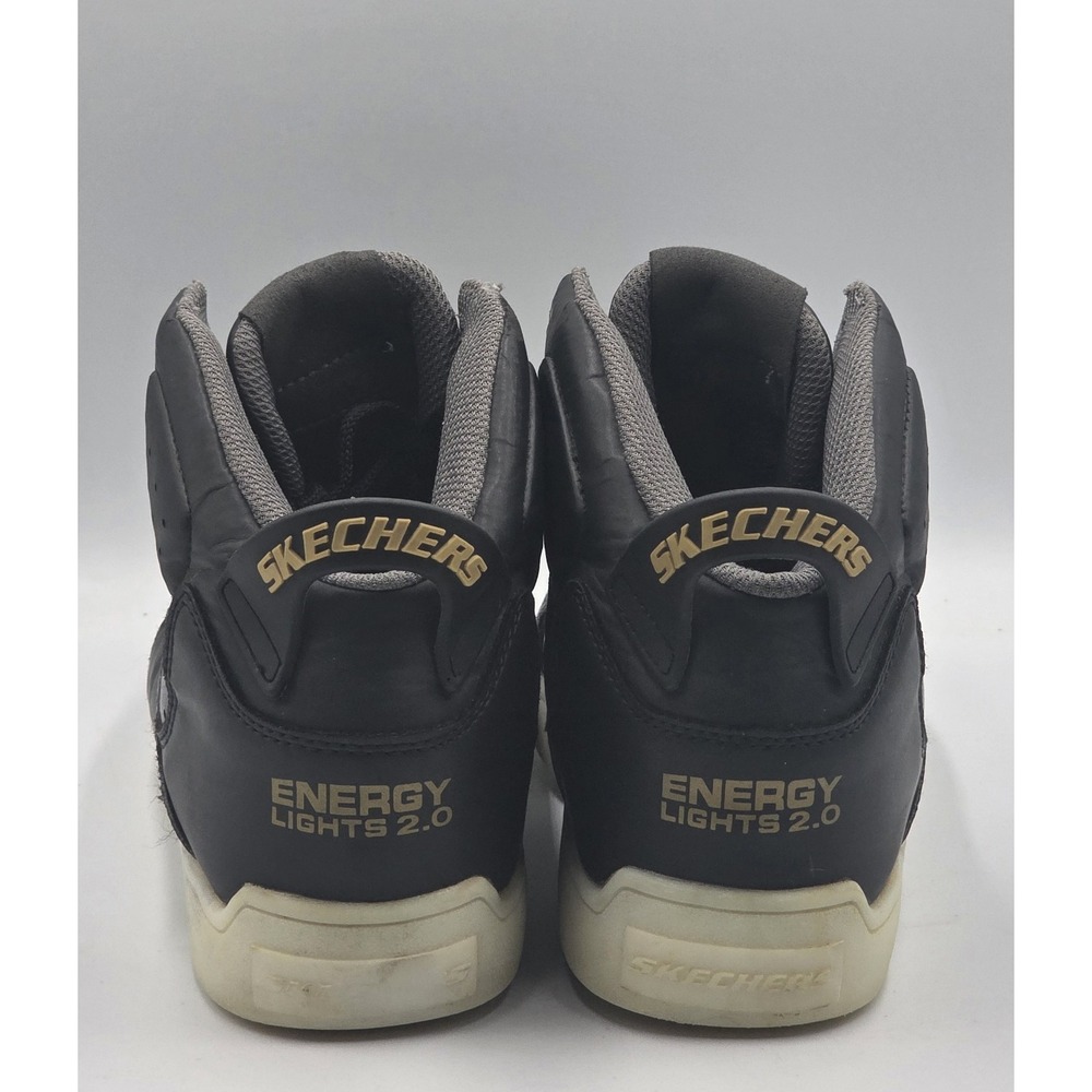 Skechers Energy Lights 2.0 90615M Mens 7.5 Black Light Up Sneakers - Picture 10 of 12